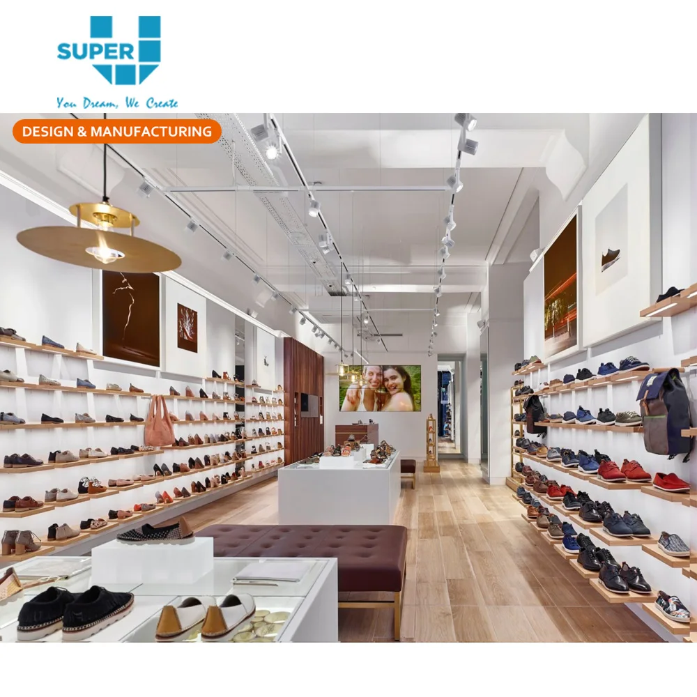 Commercial Shoe Store Display Design Chain Shoes Shop Layout