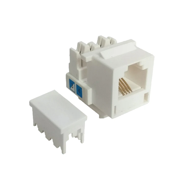 Кот 3 монтажным RJ11 RJ12 телефон KEYSTONE JACK слоновая кость Муфта Разъем 4P4C CAT3