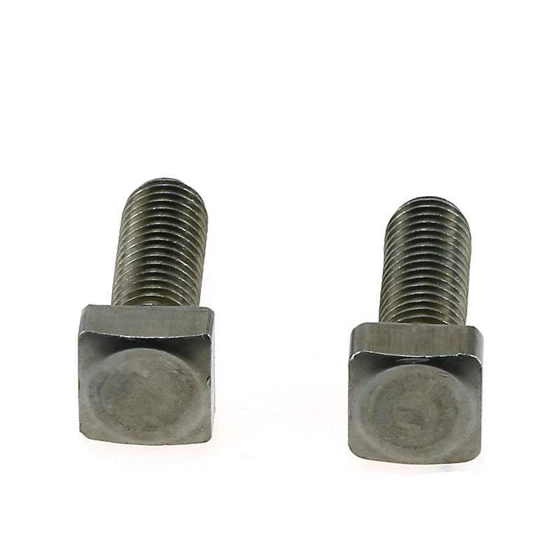
M5 M6 M8 M10 Stainless Steel Flat Square Head Screw Bolt 17mm ss304 ss316 Square Bolt 