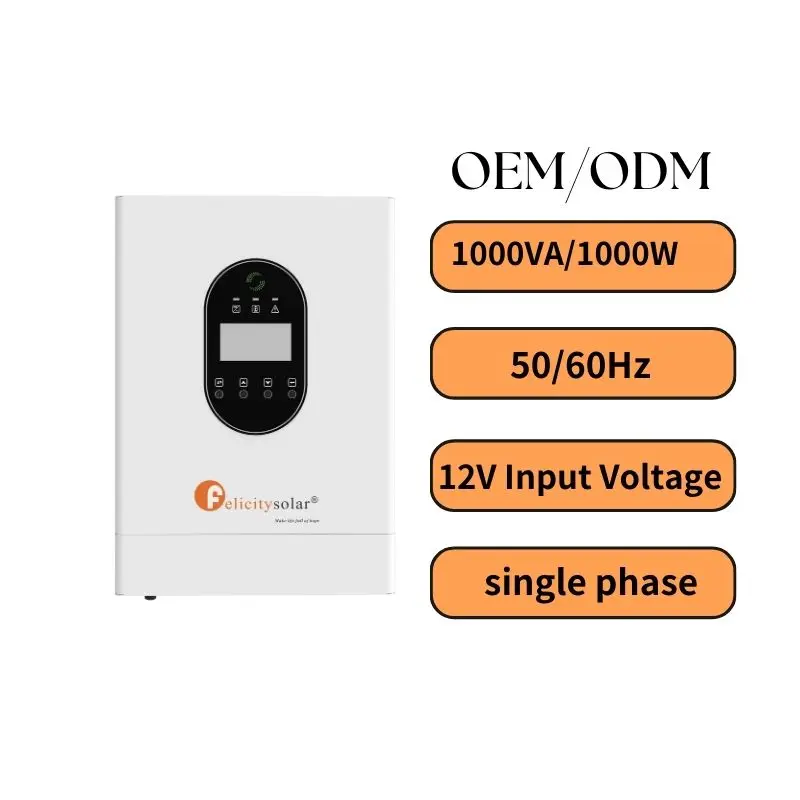 felicity Hybrid Solar Power Inverter 1Kw DC AC Single  Phase Pv Pure Sine Wave Inverters With Mppt