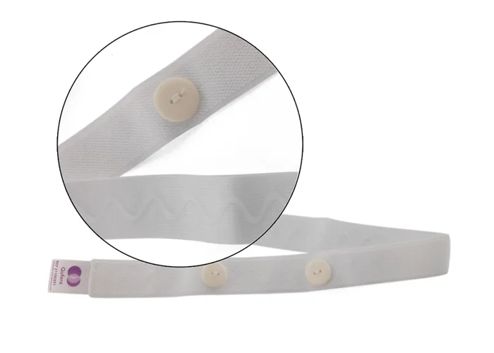 Custom Size Sewing Band Elastic Adjustable Knitted Button Hole Elastic Band For Medical Use