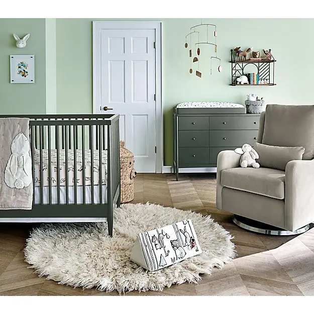 Factory direct supply baby cot solid wood bed  for Kids baby cribs SAMPO KINGDOM