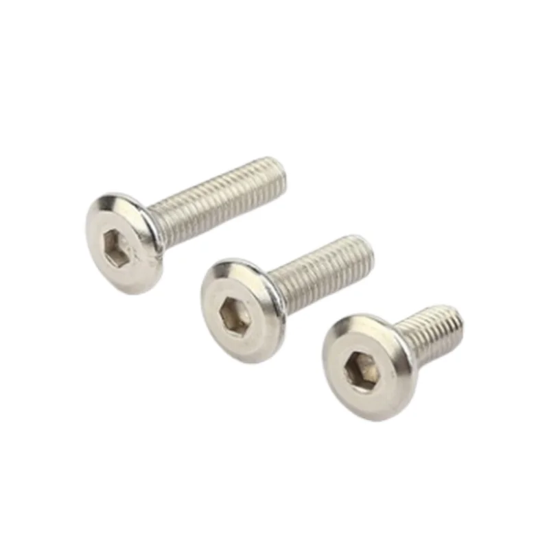 Hex Socket Machine Screws Ss304 Chamfered Hexagon Socket Machine Screws Stainless Steel Industry Fast Plain DIN CN;GUA