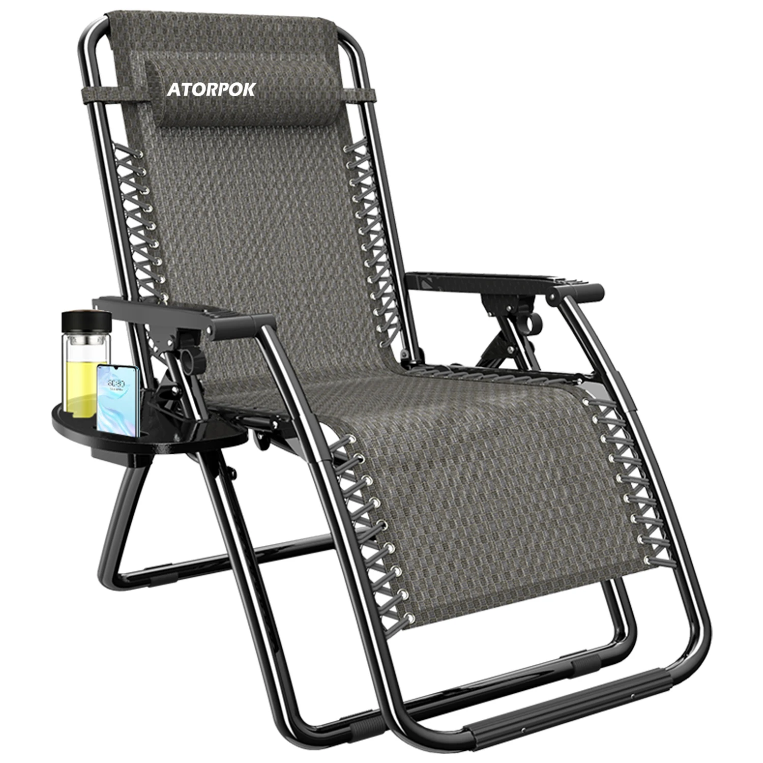 Folding Used Oversize Reclining Wholesale Headrest Recliner Cup Holder Sleeping with Footrest Zero Gravity Chair