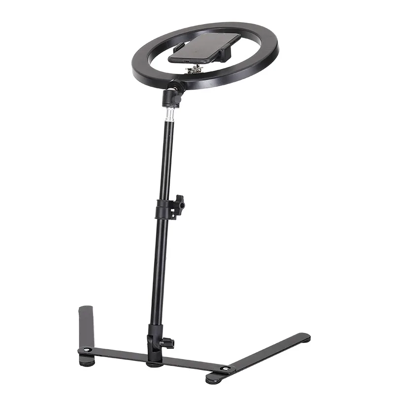 Smart Phone Video Vlog Live Stream Tripod Holder Selfie Photography Tripod Stand Live Stream Phone LED Ring Light Desktop Stand
