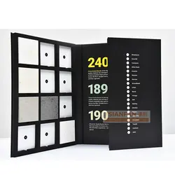 Tsianfan custom paper flooring granite boards quartz slate display stone catalogue artificial tile sample book