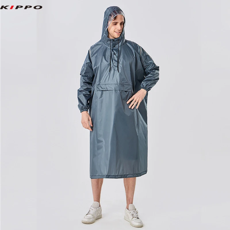 Kippo poncho raincoat printed Rain Poncho with Reflective Stripe hiking Outdoor Activities bike poncho