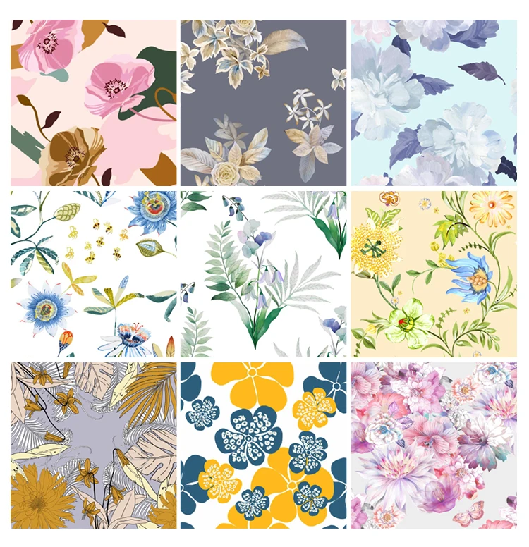 
100%silk Palin Digital Printed Sand Washed Silk Crepe De Chine Fabric 