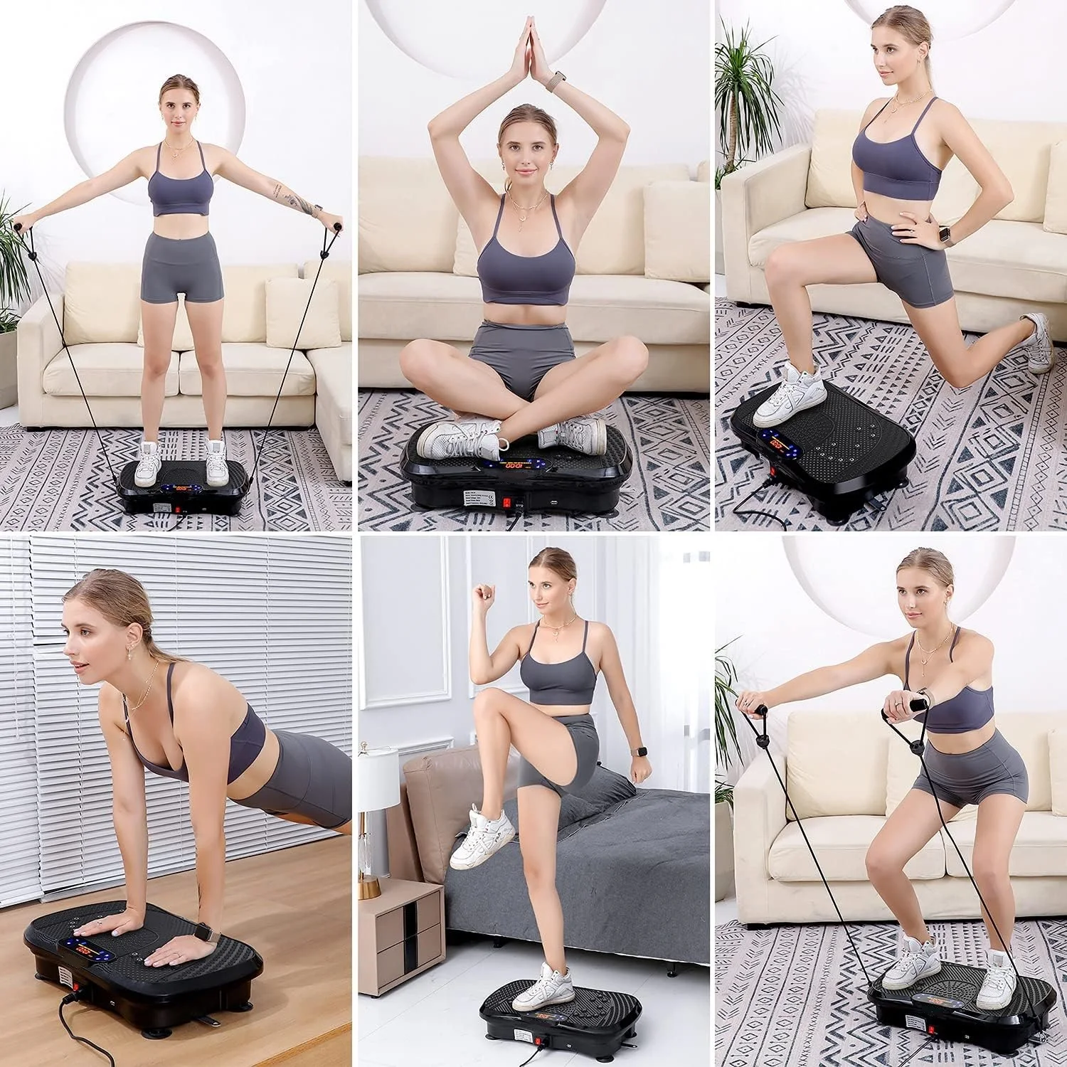 Cardio Training 4d Vibration Plate Exercise Body Massage Shapers Vibration Platform Machines For Vibrating Fitness