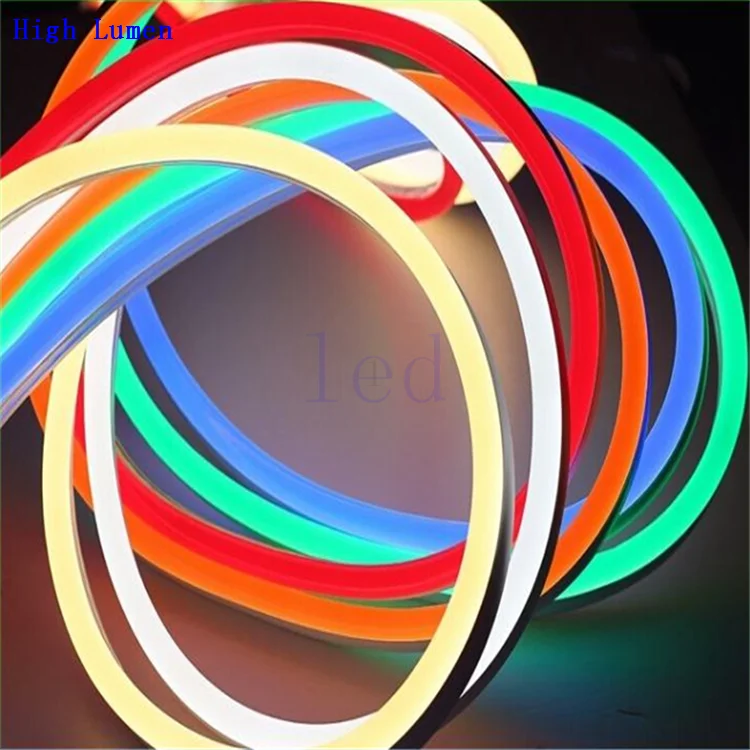 Неоновый свет 12 В 24 110 120 240 230 RGB RGBW водонепроницаемый силиконовый ПВХ гибкая светодиодная лента