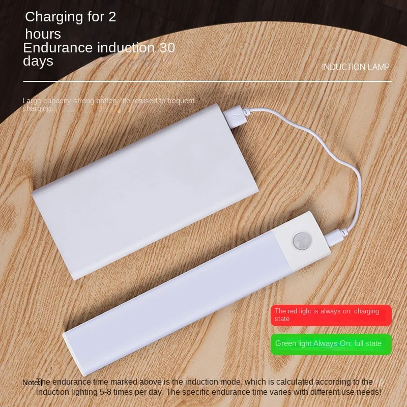 Spot goods Motion Sensor Under Cabinet Light 10cm USB Rechargeable Battery Operated Wireless Magnetic Dimmable LED Closet Light