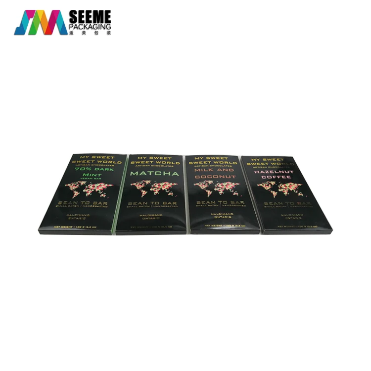 custom design high quality paper gift box with blister tray food candy box chocolate bar chocolate ball packing box