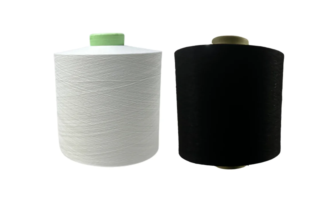 Stock 100% Polyester 40S Semi Dull Cotton Like DDB Yarn for Garments