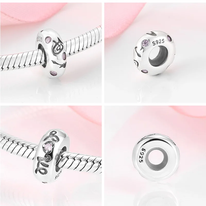 High quality 925 sterling silver spacer bead series bracelet charm butterfly daisy DIY bracelet female accessories