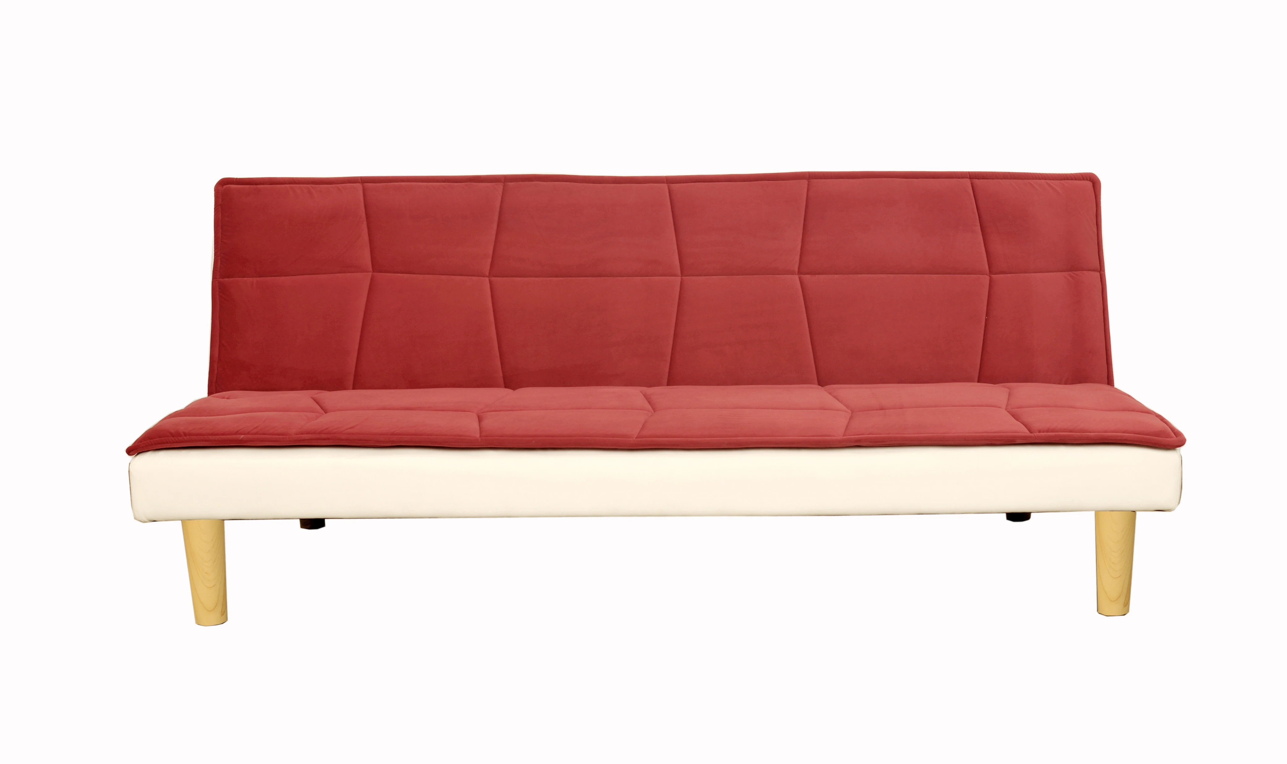 Nisco Living room furniture Best Choice Products PU Leather Convertible Futon Sofa Bed with memory foam