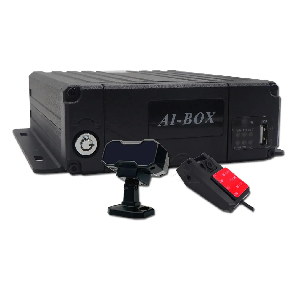 Adas Dms HD 1080p 4CH Mobile DVR Support 4G Wifi GPS MDVR With Car Bus Truck Vehicles Camera Recorder