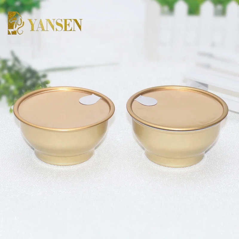 Горячая Распродажа 2021 65 мл 105 мл 160 мл круглая миска для упаковки птичьего гнезда алюминиевая банка с лазерной печатью