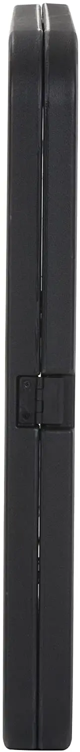 Deluxe  Black 6 Foot x 30 inch Fold-in-Half Molded Folding Table for outdoor party