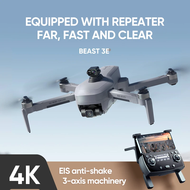 Beginner friendly drone with 4k camera Obstacle avoidance in all directions three-axis gimbal drone 906 max2