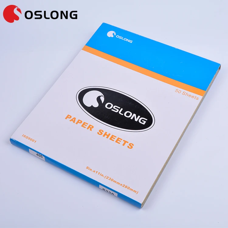 Customized Print Logo 230*280mm Wet And Dry Sanding Available Waterproof Grinding Wood Red Sanding Sheet