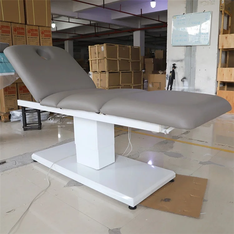 Siman electric facial beauty SPA bed with 3 motors for sale Manufacturer top rating thai massage table fast delivery durable whi