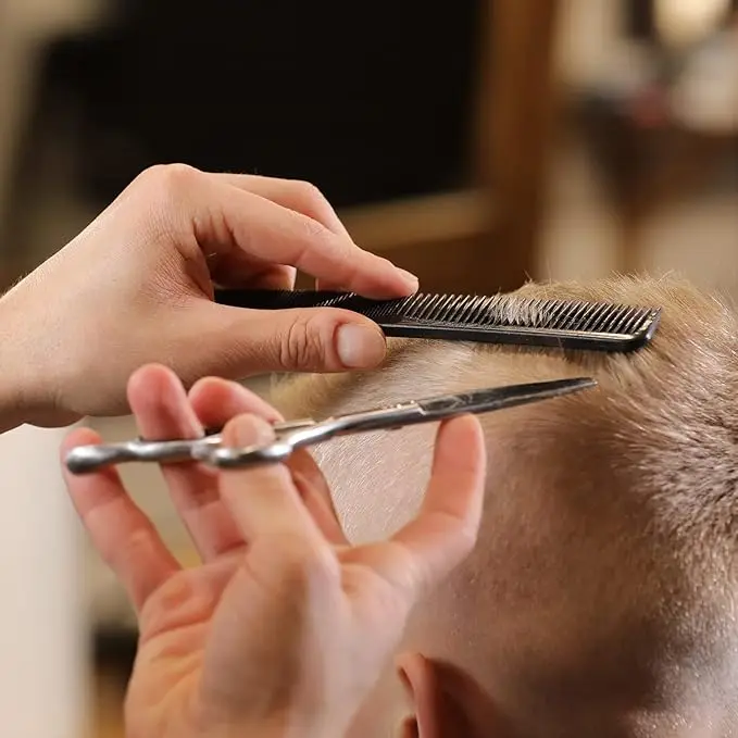 high quality wholesale salon plastic barber comb colorful barber hairdressing cutting hair comb with customized logo