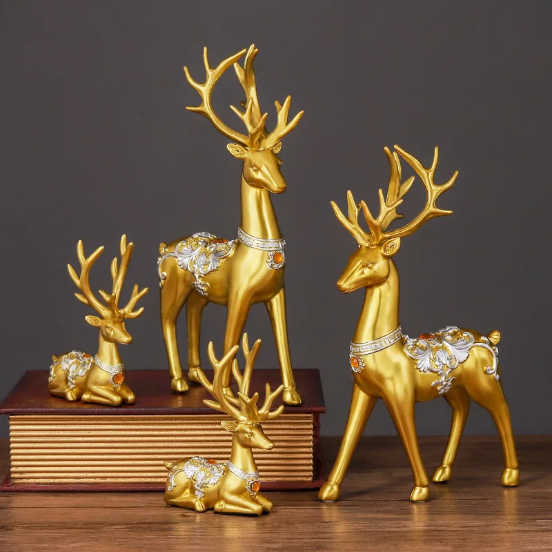 AHMH Home Table Pieces Accessories Office Items Interior Modern Nordic Living Room Gold Luxury Home Decor