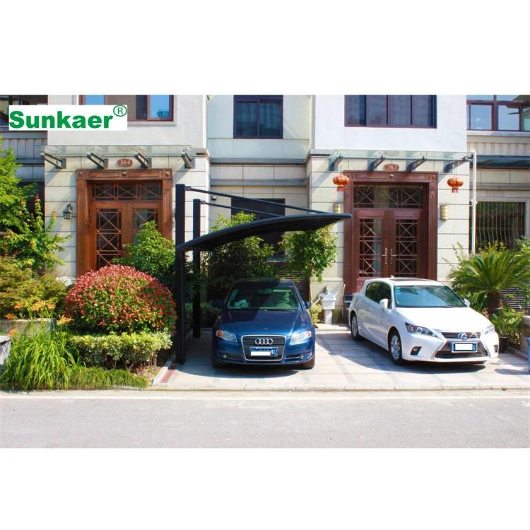 2024 China Factory Supply Waterproof Customized Cheap Car Parking Shed Design with Polycarbonate Roof