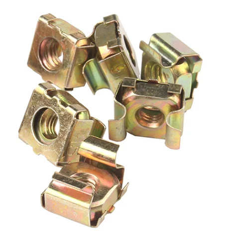 Yellow Zinc Plated/Galvanized Cage Nut With Earth Continuity YJT 3031