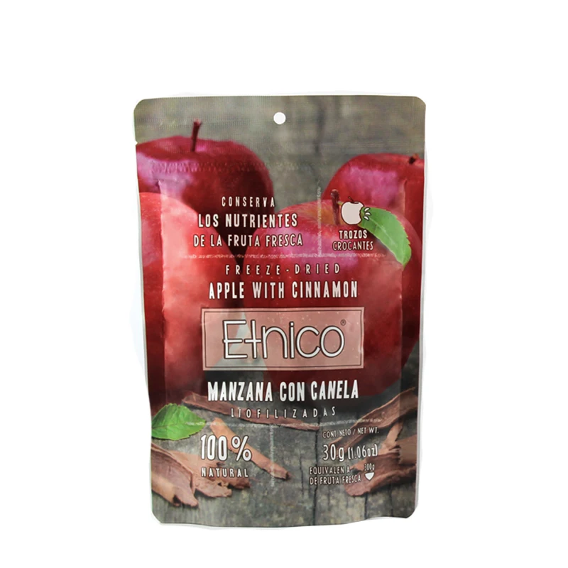 Individual Bag Packed Crunchy Dried Fruit Snacks Non-Gmo Freeze-Dried Apple With Cinnamon 30G FD Apple Snack