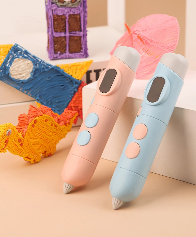 Jumon DIY 3D Pen Kids Educational Toys Gifts Wireless 3D Printing Pen with Filament Low Temperature 3D Drawing Pen