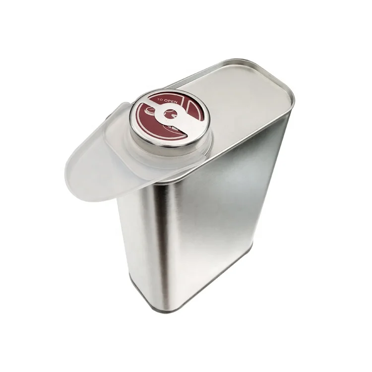 1L rectangular tin can for petrol oil