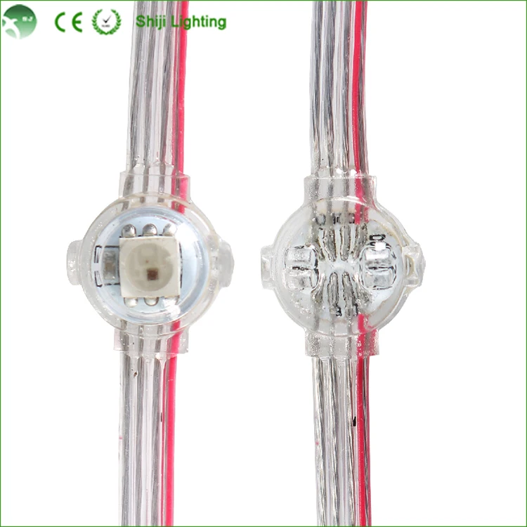 10mm Diameter LED pixel light string IC SK6812 GS8208 TM1819SMD5050 RGB LED waterproof decorative light DC5V/12V