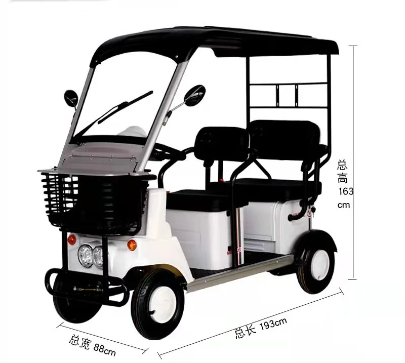 CE certification 4 passager electric resort car /sightseeing bus/tourist electric car with door used scenic arear