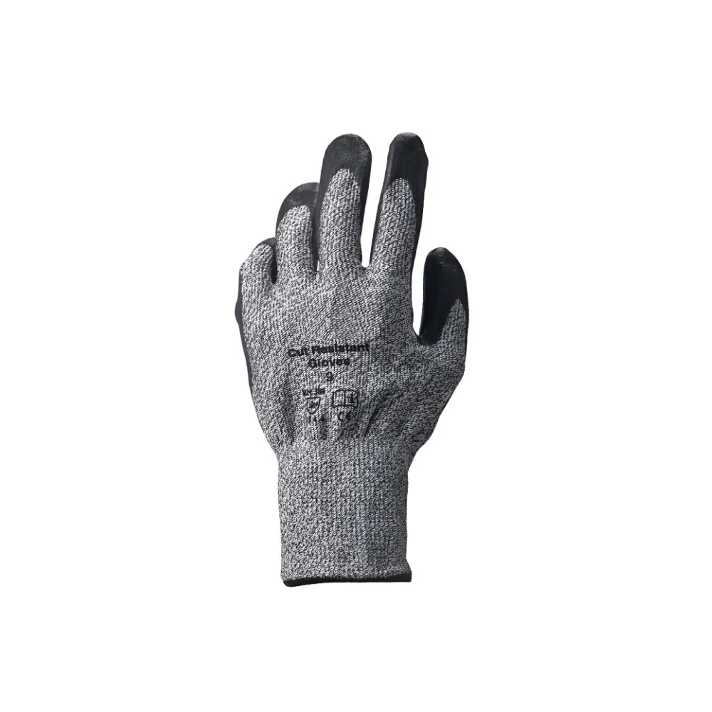 Latex Coat Finger Cutting Metal Cut Leather Resistant Nitrile Coated Safety Gloves 0053