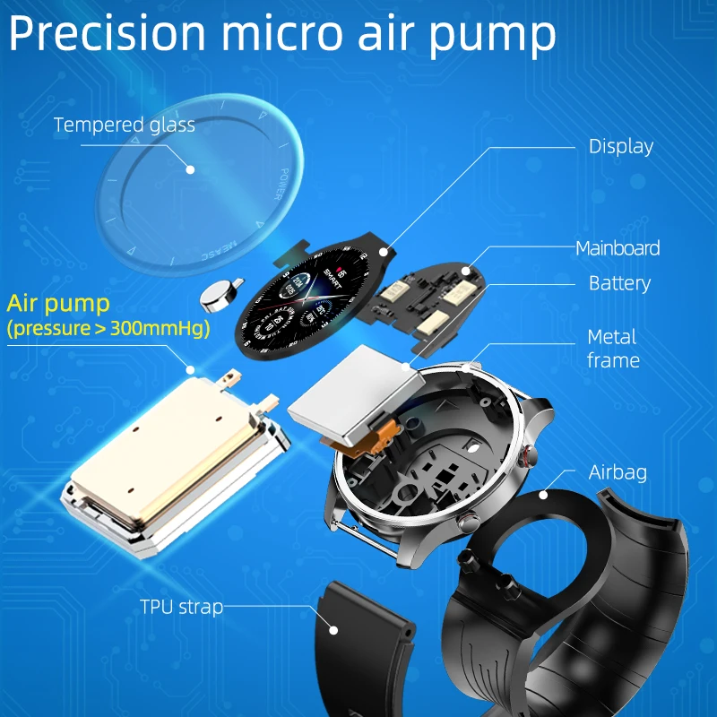 Fashion Smart Health Watch Ecg Ppg Bracelet Medical Level Ecg Smart Watch With Temperature Sensor Medical Smart Band