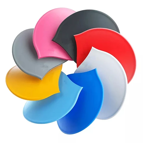 Printing funny unique silicone swimming swim caps