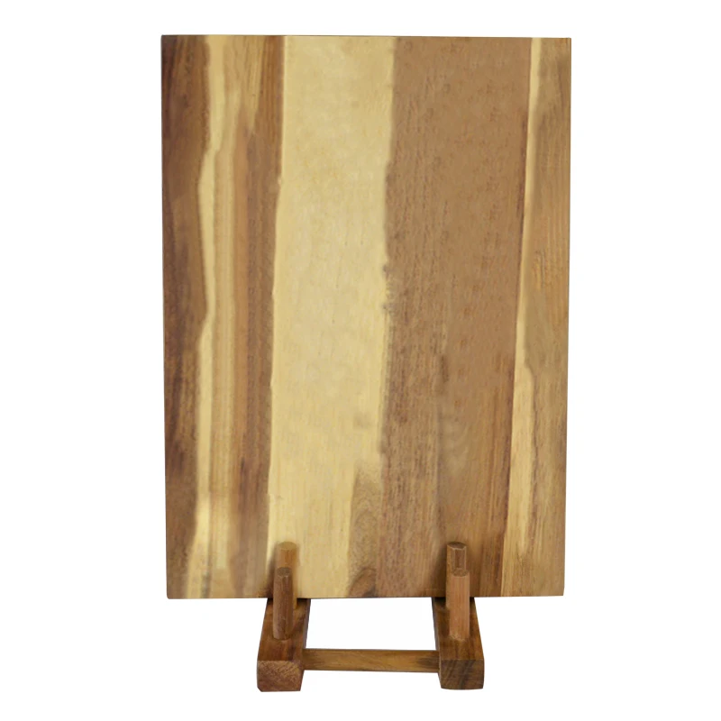 Custom Pattern Kitchen Cook Wooden Cheese Fruit Vegetable Serving Boards  Acacia Wood Silk Screen Chopping Blocks Cutting Board