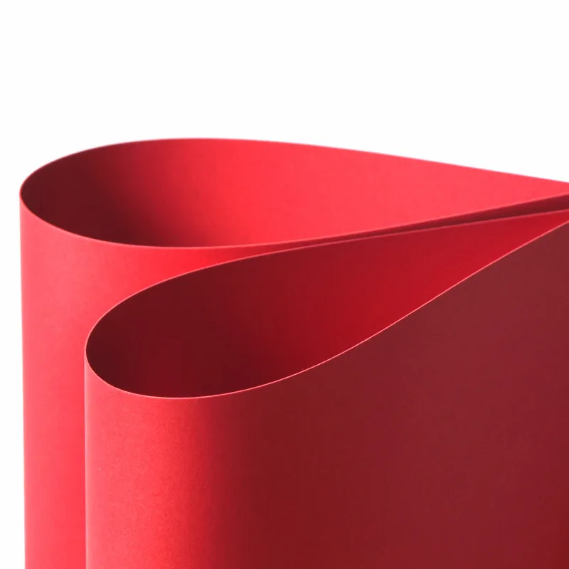 A4 A3 8K 4K 787*1092mm Red Color Paper Cardboard Paper DIY  Coloured Handcraft Paper