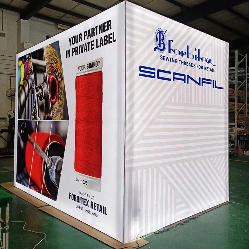 Self Build SEG Exhibition Backlit Tower Display Stands 20x20 Modular Exhibition Display System