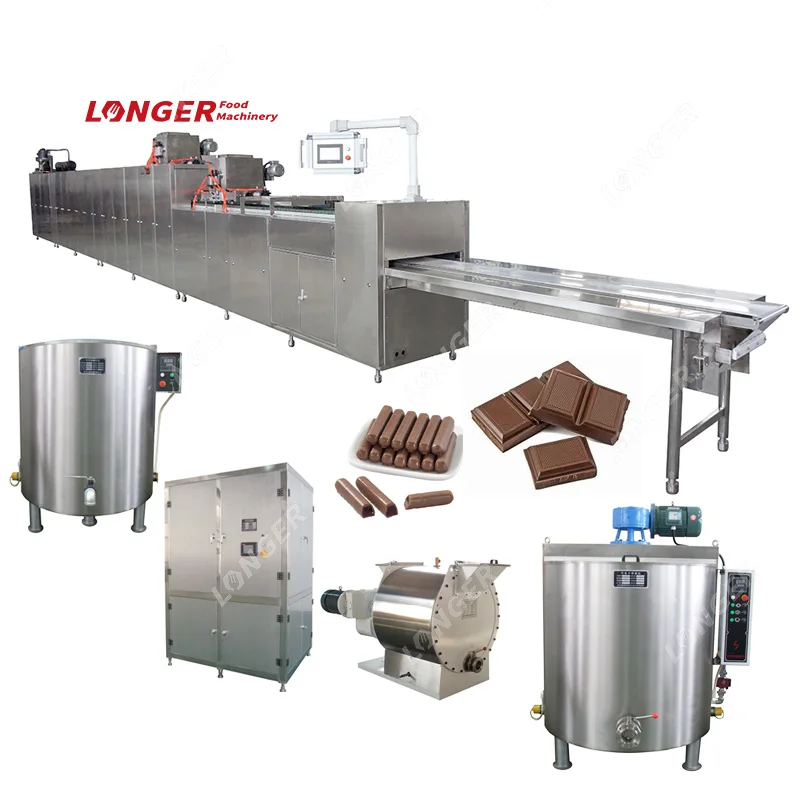 Commercial Automatic Chocolate Machine 500Kg Chocolate Bar Making Machine Easy to Operate
