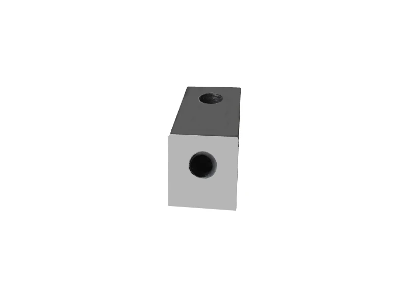 powder metallurgy sintered metal steel block tea packaging machine parts oblique iron block