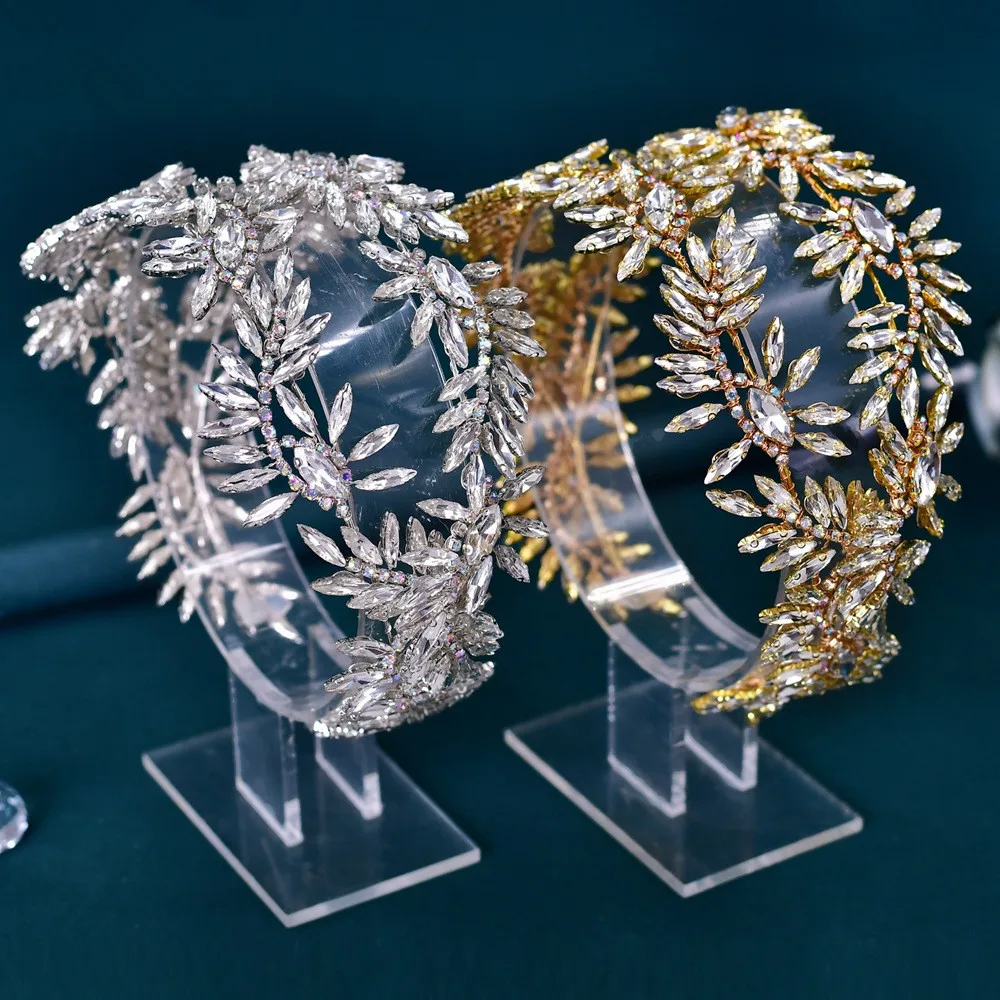 2023 Bridal hair jewelry Luxury rhinestone hair piece banquet styling hair accessories for wedding