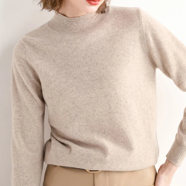 Женский Зимний вязаный пуловер с длинным рукавом