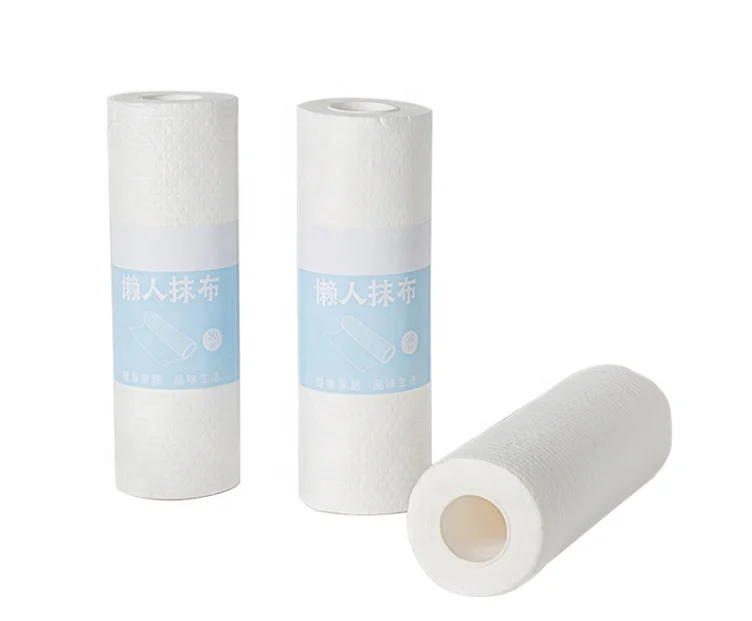 Custom Disposable Cleaning Towel Paper Multipurpose Non-Woven Kitchen Lazy Rags Cleaning Nonstick Wiping Rag
