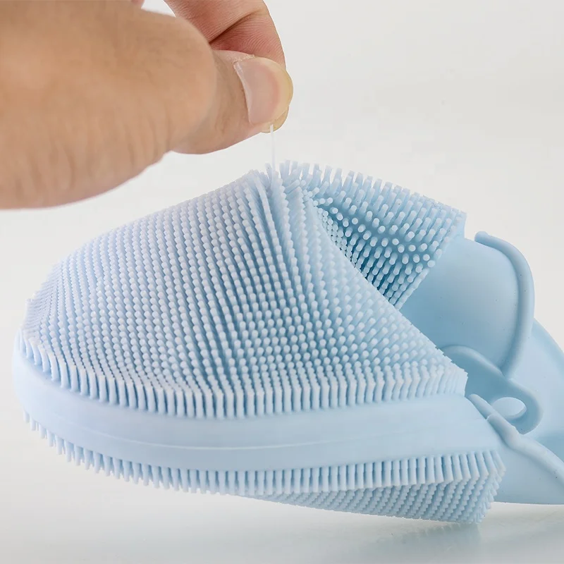 food grade Multiple Silicone Washing Brush Fruit Cleaner Dish Scrubber Silicone Sponge For Home