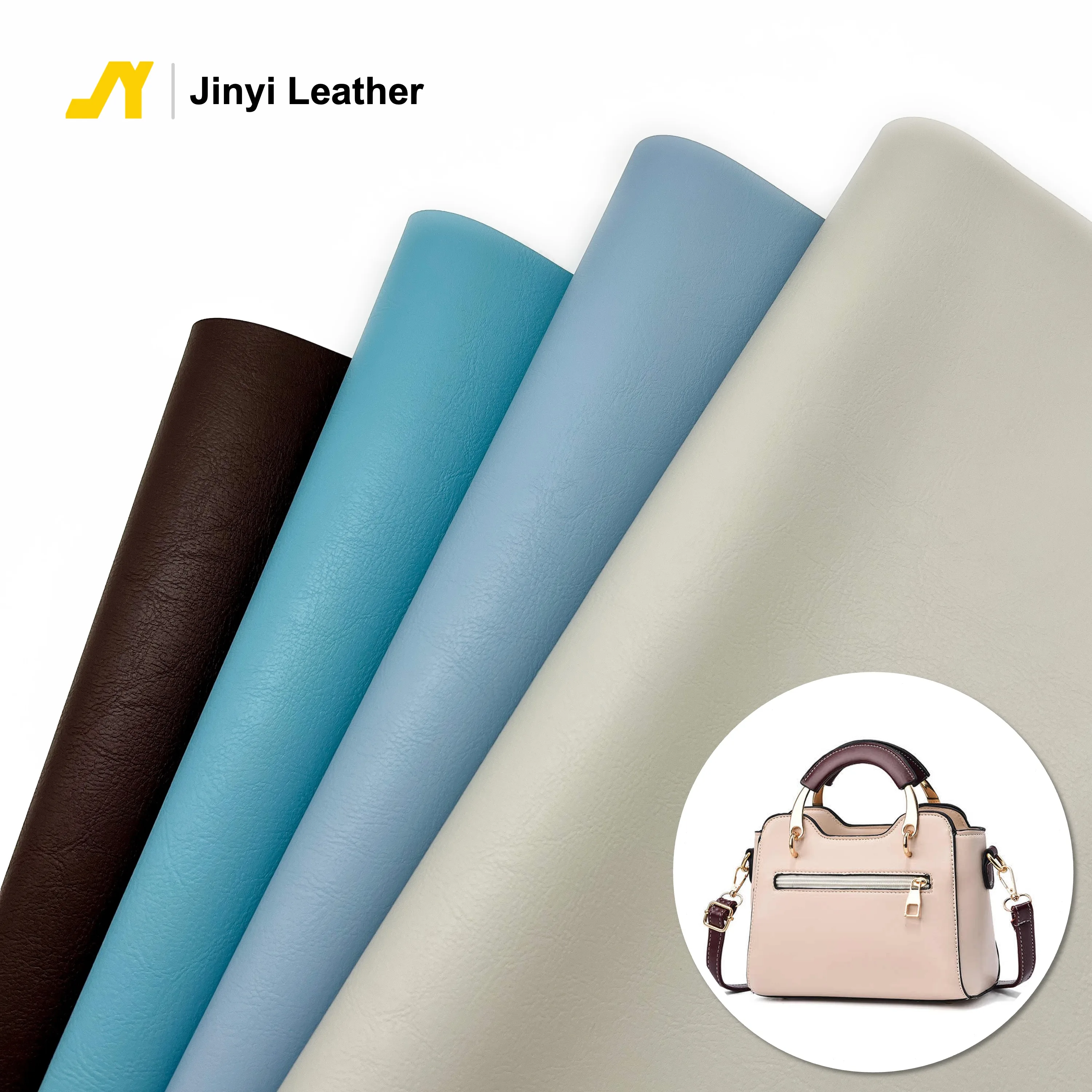 Top Picks Premium Quality Hand Bag PVC Artificial Leather Design Fabric Leather Manufactur For Bag With 1.2mm Thick