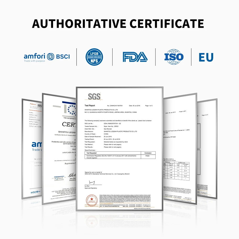 Refrigerator dry clear bpa free kids plastic kitchen organizer clip lock airtight stackable food storage container with lids