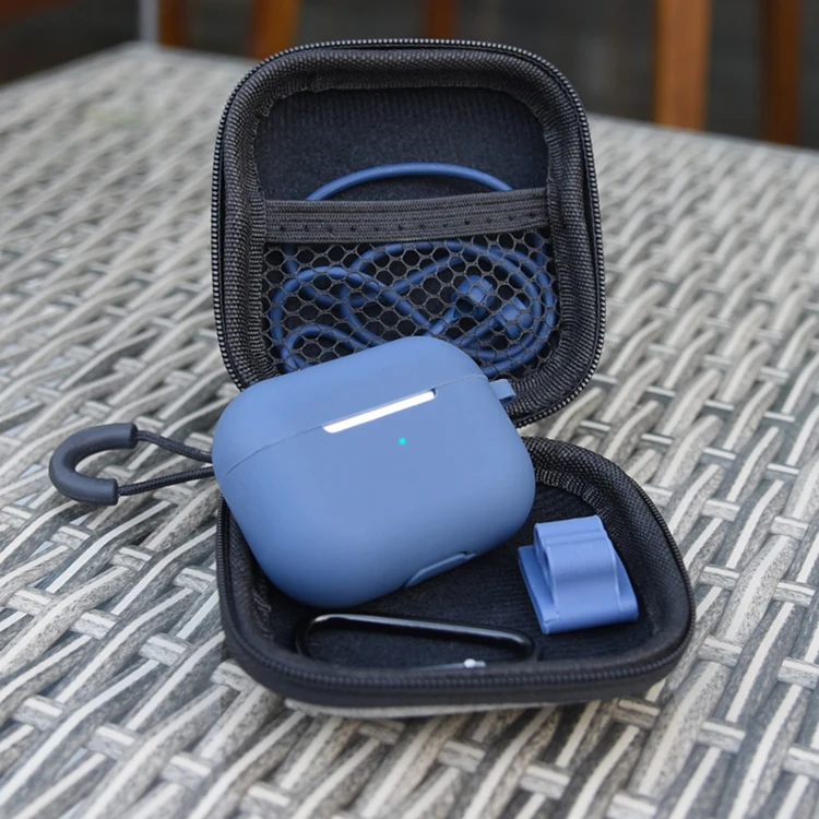  Наушники Аксессуары 5 в 1 комплект для Airpods Pro защитный силиконовый чехол из поликарбоната с вытяжным шнуром брелок ремешок наручных часов