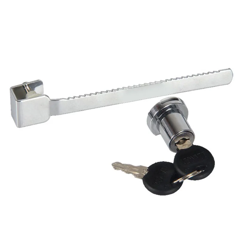 Serrated lock glass sliding cabinet door lock Display cabinet File cabinet glass counter lock